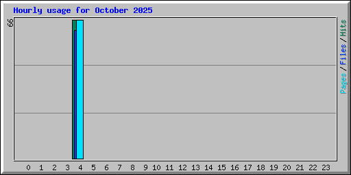 Hourly usage for October 2025